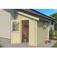Lasita Maja Ltd Jura-Log Cabin, Garden Room, Home Office - L214.6xW295xH267.9 cm in Light Oak