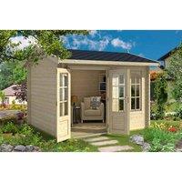 Lasita Maja Ltd Alex-Log Cabin, Garden Room, Home Office - L340xW308.3xH245.1 cm in Beige