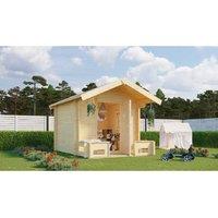Lasita Maja Ltd Pinocchio-Log Cabin, Garden Room, Home Office - L219.4xW270xH188.1 cm in Brown