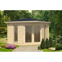 Lasita Maja Ltd Edinburgh 1-Log Cabin, Wooden Garden Room, Home Office - H246.2 cm in Light Tan