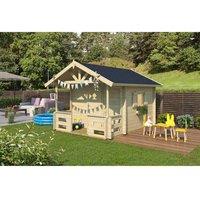 Lasita Maja Ltd Lekstuga Lido-Log Cabin, Home Office - L270xW330xH210.9 cm in Light Tan