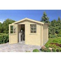 Lasita Maja Ltd Nina 230-Log Cabin, Garden Room, Home Office - L307.2xW250xH233.7 cm in Light Tan
