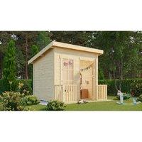 Lasita Maja Ltd Flipp-Log Cabin, Garden Room, Home Office - L230xW190.6xH188.1 cm in Natural