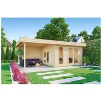 Lasita Maja Ltd Anders-Log Cabin, Garden Room, Home Office - L688xW414.8xH233.7 cm in Natural