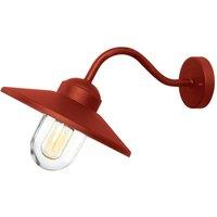 Netlighting Klampenborg 1 Light Outdoor Wall Lantern Oxide Red IP44