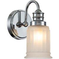 Netlighting Quoizel Swell Wall Lamp Polished Chrome IP44 in Grey