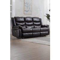 More4Homes Seattle 3 Seater Electric High Back Bonded Leather Recliner Sofa in Brown