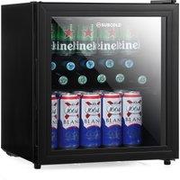 Subcold Cave50 Mini Fridge 50L with Glass Door in Black