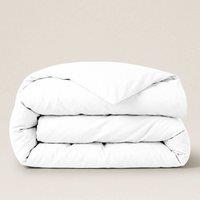 Bedable 100% Cotton Duvet Cover - Percale Cooling Sheets in White | Size: King