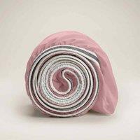 Bedable 100% Cotton Deep Fitted Sheet (up to 36cm) - Percale Cooling Sheets in Pink | Size: Double Fitted