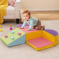 Gymax Foam Climbing Toys 6 PCS Indoor Climb & Crawl Activity Foam Playsets