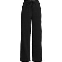 Lands' End Women's Serious Sweats Relaxed Straight Leg Joggers in Black | Size: 20