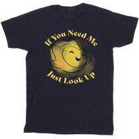 Wish Boy's If You Need Me Just Look Up Cotton T-Shirt in Navy | Size: 3-4 Years