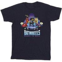 DC Comics Boy's Group Cotton T-Shirt in Navy | Size: 9 Years