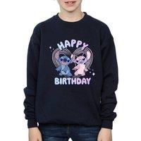 Lilo & Stitch Boy's Disney Happy Birthday Sweatshirt in Navy | Size: 3-4 Years