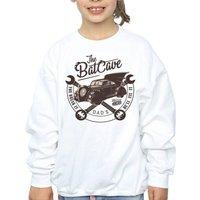 Batman Girl's The Batcave Car Sweatshirt in White | Size: 12-13 Years