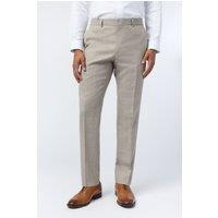 Ted Baker Men's Donne Slim Fit Check Trouser in Beige | Size: 40R
