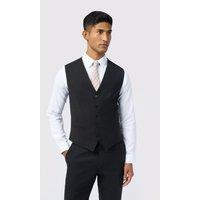 Ted Baker Men's Slim Fit Performance Panama Waistcoat in Black | Size: 44R