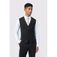 Ted Baker Men's Slim Fit Performance Panama Waistcoat in Black | Size: 46R