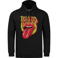 Amplified Men's Bootleg Tongue The Rolling Stones Hoodie in Black | Size: XS