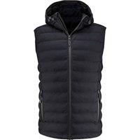 James Harvest Men's Woodlake Heights Padded Gilet in Black | Size: Small