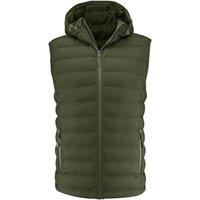 James Harvest Men's Woodlake Heights Padded Gilet in Bottle Green | Size: XL