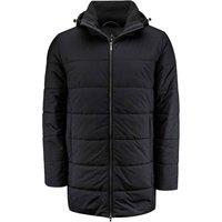 James Harvest Men's Nordmont Long Jacket in Black | Size: XL