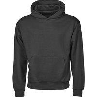 TEE JAYS Men's Urban Heavy Loose Fit Hoodie in Black | Size: 2XL
