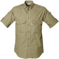 TAG Safari Men's Shooter Shirt for Men - S/Sleeve in Khaki | Size: XL