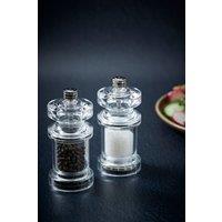 Cole & Mason 675 Clear Acrylic Salt & Pepper Mill Set 118mm