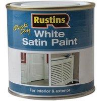 Rustins Quick Dry White Satin Paint 250Ml