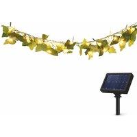 Gardenwize 2m Outdoor Solar Ivy Garland String Lights in Green