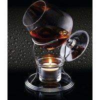 BarCraft Brandy & Cognac Warmer Gift Set in Clear
