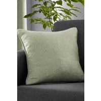 Fusion 'Strata' Luxe Velvet Filled Cushion in Green | Size: 43 cm x 43 cm