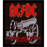 Collection Patch For Those About To Rock Band Logo Official New Black (7cm x 8cm) | Size: 7 cm x 8 cm