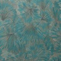 Erismann Martinique Leaf Textured Vinyl Wallpaper in Teal