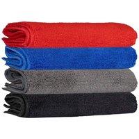 Premium Microfibre Cleaning Cloth (Pack of 4) in Red