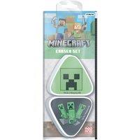 Minecraft Creeper Eraser Pack of 2 in Green