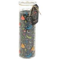 Something Different Midnight Bloom French Tulip Print Tube Candle in Black
