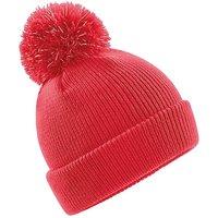 Beechfield Reflective Beanie in Light Red