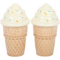 Something Different Ice Cream Salt & Pepper Shakers in Off-White