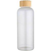 Floso Bamboo Lid 650ml Water Bottle in Clear