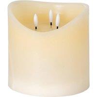 Hill Interiors Luxe Collection LED Candle (Batteries Included) in Cream