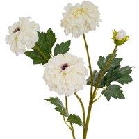 Hill Interiors African Marigold Artificial Flower Spray in White