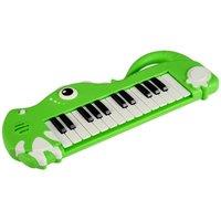 Gymax 25-Key Piano Keyboard Dinosaur Shape Instrument Toy Digital Piano in Green