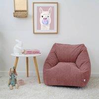 rucomfy Beanbags rucomfy Indoor Jumbo Cord Snuggle Bean Bag Chair for Kids in Dark Pink
