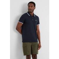 TOG24 Men's 'Biston' 100% Cotton Pique Polo Shirt in Dark Indigo | Size: Large