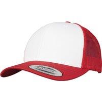 Flexfit by Yupoong Men's Retro Trucker Coloured Front Cap in Light Red