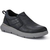 Pavers Men's Casual Leather Slip-On Shoes in Navy | Size: 11