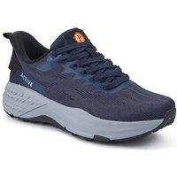Pavers Men's Easy Step In Wide Fit Memory Foam Trainers in Navy | Size: 9